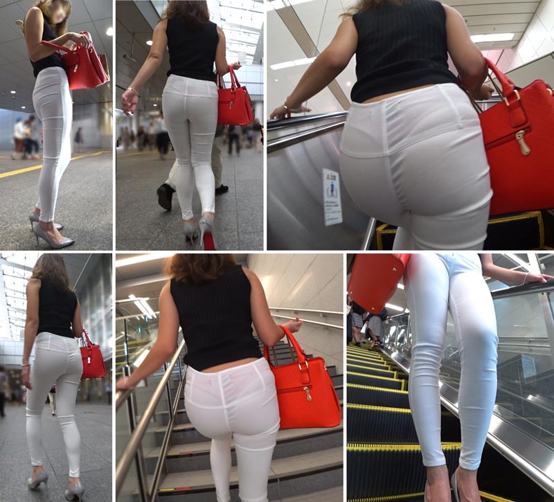 【特福錞格】【フルHD 高画質】ムチプリ！卑猥に透ける赤Ｔバック！色気ムンムンなOL！[ロングバージョン]